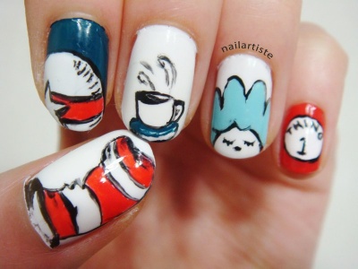 Dr. Seuss Nail Art