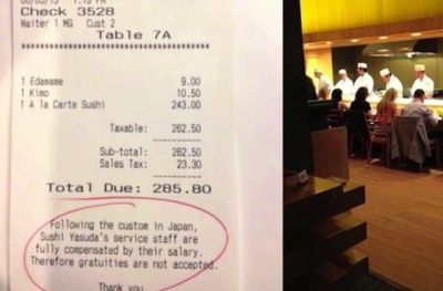 Tipping is Offensive in Japan