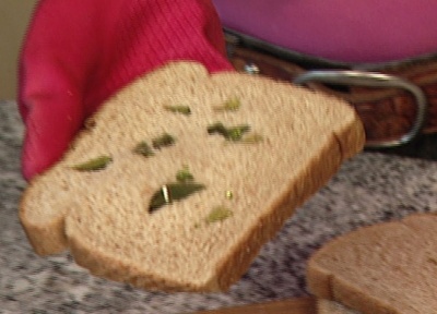 Use Bread to Collect Broken Glass Pieces