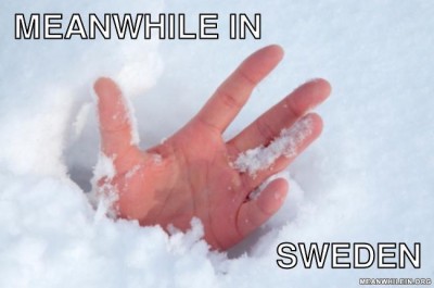 That snow has got deeper