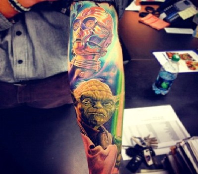 C3PO and Yoda
