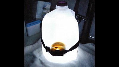 Get light with a milk jug