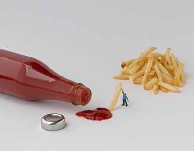 Holding the fries