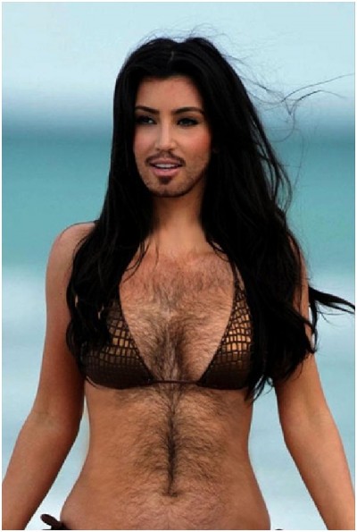 Kim Kardashian as a Man