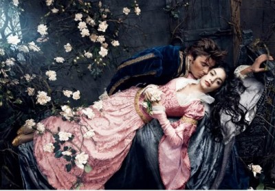 Vanessa Hudgens with Zac Efron As Sleeping Beauty And The Prince