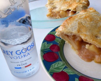 Vodka and pie crusts