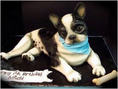 Tilted Dog Cake
