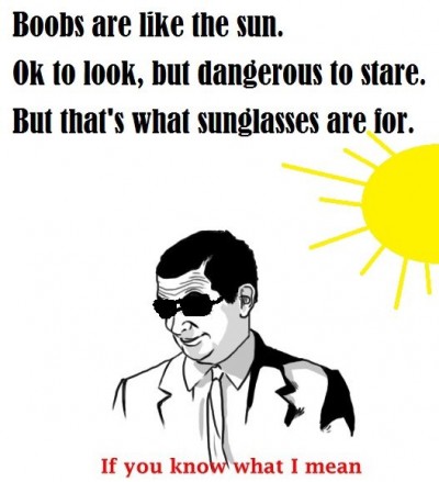 Be thankful for sunglasses
