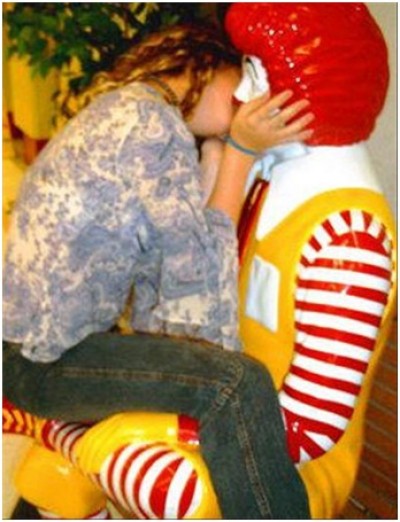 Ronald McDonald Gets More Than Hugs