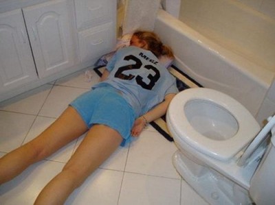 Get it in the toilet