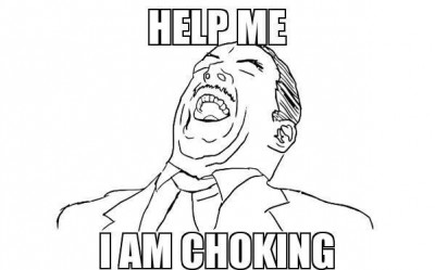 A choking incident