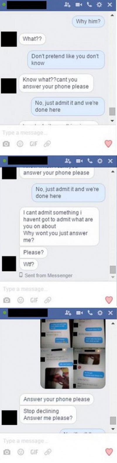 He then Confronted His Cheating Girlfriend on Facebook Chat