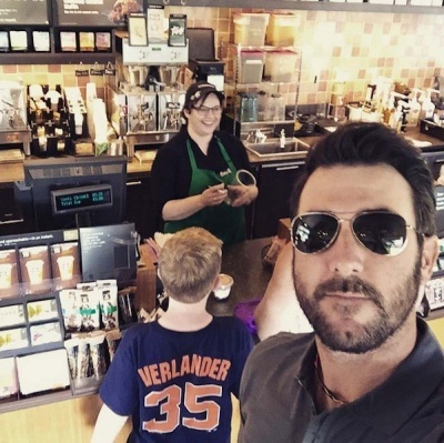 Justin Verlander with a Unsuspecting kid Fan