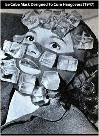 Ice Cube Face Pack for a Hangover