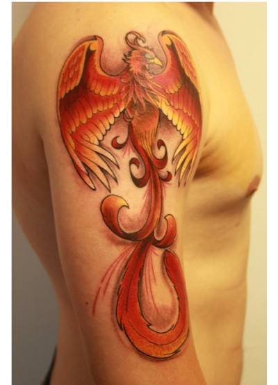 Amazing looking Phoenix tattoos