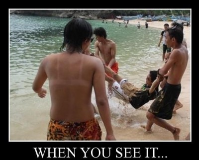 Throw him in the sea!!!