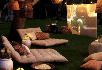 Backyard Movie Theater