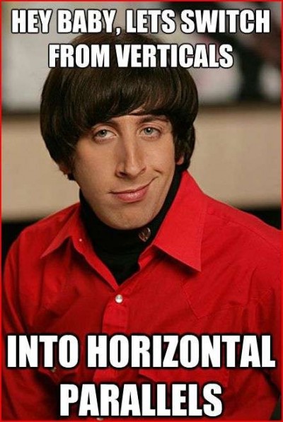 Horizontal is better