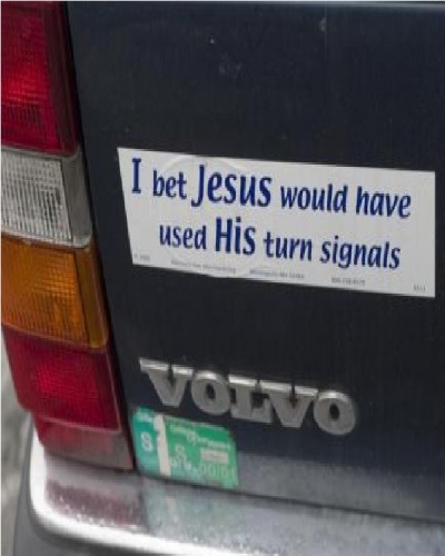 WWJD Bumper Sticker