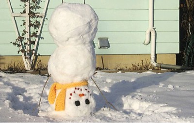 Gymnastic snowman
