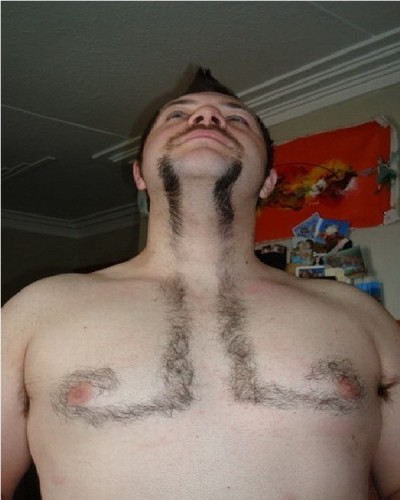 Chest moustache