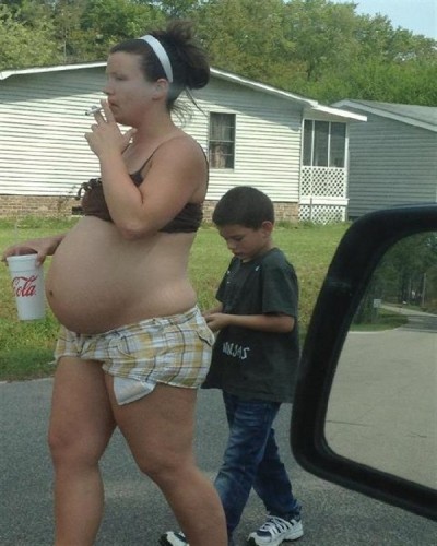 Smoking Pregnant Woman