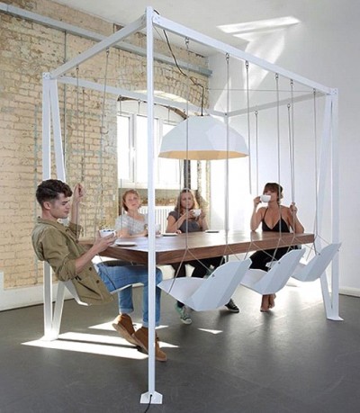 Swing Chairs Dining Table
