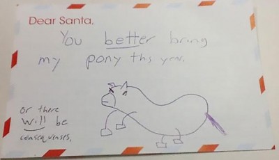 That's it scare Santa