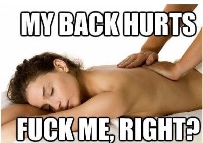 But what about your back?