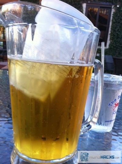 Keeping a pitcher cold