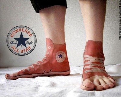 Converse Sneaker Tattoo