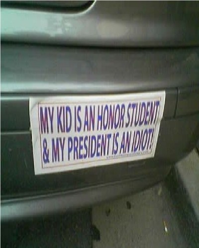 Honor Roll Kid Bumper Sticker with a Twist