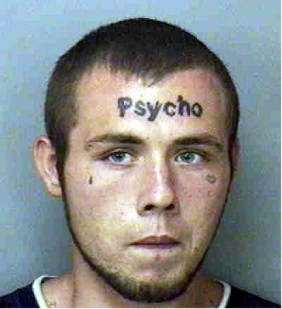 Terrible Forehead Tattoo