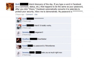 Password prank