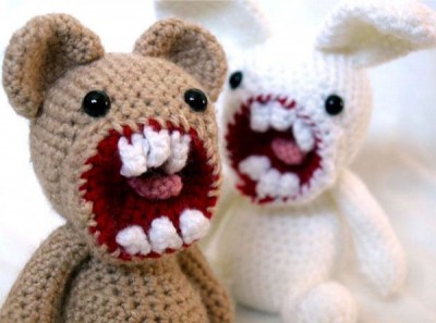 Snarling Teddy Bears