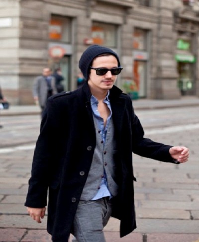 Beanie Hat, Dark Glasses and Car