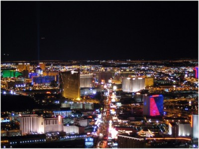 Las Vegas strip Shines Bright