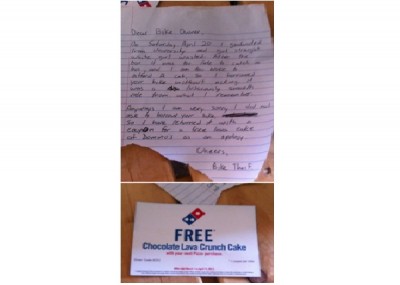 Stolen Bike and Freebie Apology