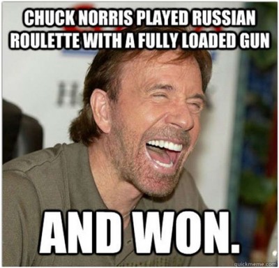 Chuck Wins At Russian Roulette