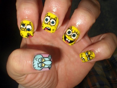 SpongeBob SquareNails 