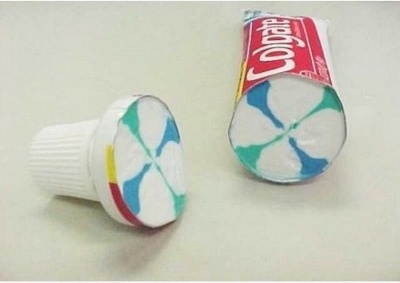 This Perfectly Cut Toothpaste