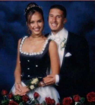 Jessica Alba Prom Date Photo