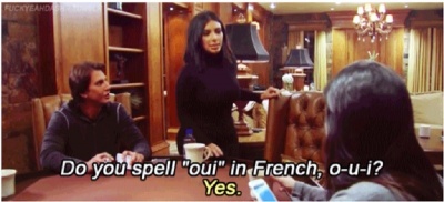 When Kourtney Needs Some Help with Spelling