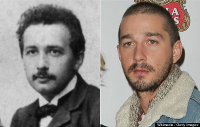 Shea Labeouf and Young Albert Einstein