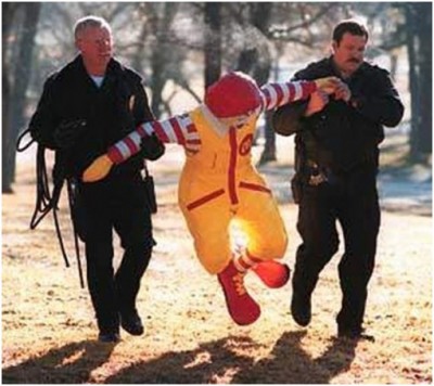 Ronald McDonald Arrested for His Behavior