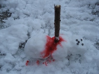 Poor snowman