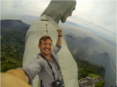 Selfie with Christ the Redeemer