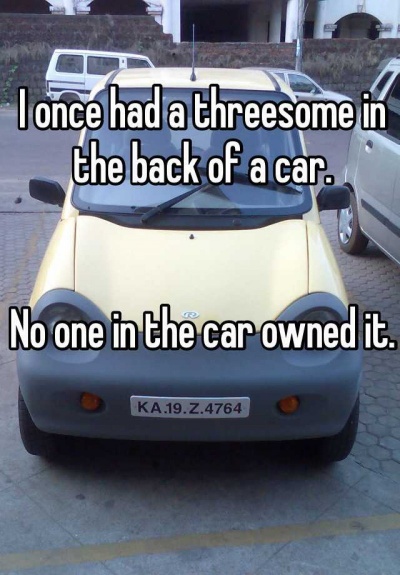 Threesome in a Car?