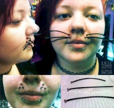 This Cat Girl and Her Artificial Whiskers