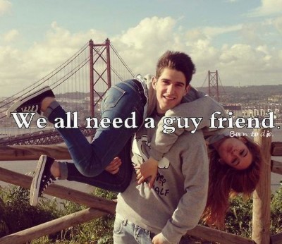A guy friend for photographs